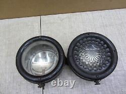 VTG ANTIQUE 1910s 1920s PACKARD REO STUTZ WARNER HEADLIGHT HEADLAMP BUBBLE GLASS