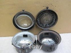 VTG ANTIQUE 1910s 1920s PACKARD REO STUTZ WARNER HEADLIGHT HEADLAMP BUBBLE GLASS