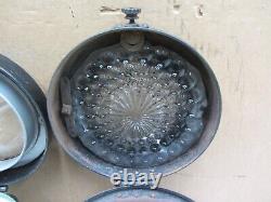 VTG ANTIQUE 1910s 1920s PACKARD REO STUTZ WARNER HEADLIGHT HEADLAMP BUBBLE GLASS