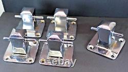 VTG Boat Parts Set of 5 4 base Bronze/Chrome Mooring Cleats HEAVY