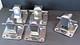 Vtg Boat Parts Set Of 5 4 Base Bronze/chrome Mooring Cleats Heavy