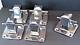 Vtg Boat Parts Set Of 5 4 Base Bronze/chrome Mooring Cleats Heavy