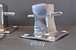 VTG Boat Parts Set of 5 4 base Bronze/Chrome Mooring Cleats HEAVY