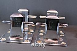 VTG Boat Parts Set of 5 4 base Bronze/Chrome Mooring Cleats HEAVY