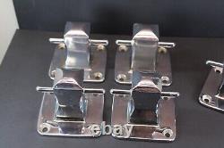 VTG Boat Parts Set of 5 4 base Bronze/Chrome Mooring Cleats HEAVY