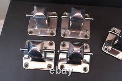 VTG Boat Parts Set of 5 4 base Bronze/Chrome Mooring Cleats HEAVY