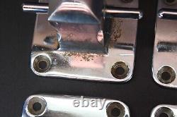 VTG Boat Parts Set of 5 4 base Bronze/Chrome Mooring Cleats HEAVY