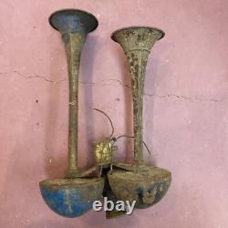 VTG Dual Trumpet Air Horn 14/16Car Truck RV Boat, Parts, Or Repair B47