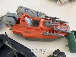 VTG G. I. JOE VEHICLE DEVIL FISH BOAT Cobra Night Landing Machine Gun Etc Parts