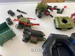 VTG G. I. JOE VEHICLE DEVIL FISH BOAT Cobra Night Landing Machine Gun Etc Parts