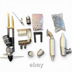 VTG Nitro RC Airplane Boat Muffler Exhaust Pipes Lot Enya 09 Engine Parts Estate