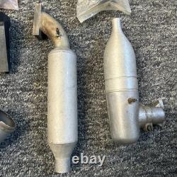 VTG Nitro RC Airplane Boat Muffler Exhaust Pipes Lot Enya 09 Engine Parts Estate
