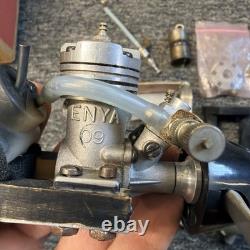 VTG Nitro RC Airplane Boat Muffler Exhaust Pipes Lot Enya 09 Engine Parts Estate