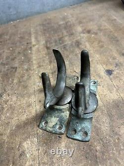 VTG Old Marine Nautical Ship Row Boat Brass Ore Locks Swivel Base Mounts Parts