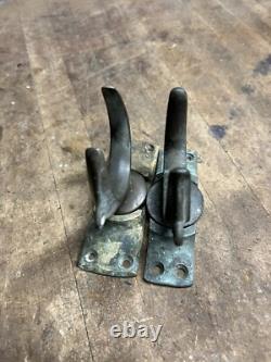 VTG Old Marine Nautical Ship Row Boat Brass Ore Locks Swivel Base Mounts Parts