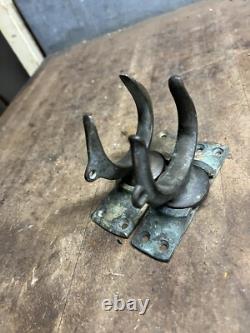 VTG Old Marine Nautical Ship Row Boat Brass Ore Locks Swivel Base Mounts Parts