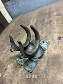 VTG Old Marine Nautical Ship Row Boat Brass Ore Locks Swivel Base Mounts Parts