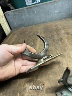 VTG Old Marine Nautical Ship Row Boat Brass Ore Locks Swivel Base Mounts Parts