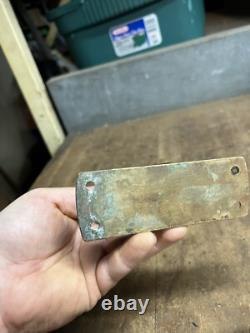 VTG Old Marine Nautical Ship Row Boat Brass Ore Locks Swivel Base Mounts Parts