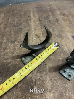 VTG Old Marine Nautical Ship Row Boat Brass Ore Locks Swivel Base Mounts Parts
