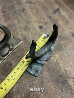 VTG Old Marine Nautical Ship Row Boat Brass Ore Locks Swivel Base Mounts Parts