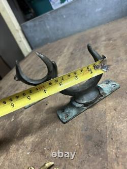 VTG Old Marine Nautical Ship Row Boat Brass Ore Locks Swivel Base Mounts Parts