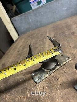 VTG Old Marine Nautical Ship Row Boat Brass Ore Locks Swivel Base Mounts Parts