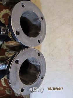 VTG POLISHED ALUMINUM Over Transom EXHAUST PIPES V-Drive Jet Boat Marine Hydro