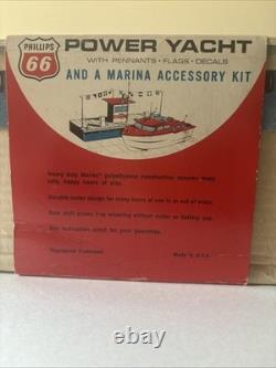 VTG Phillips 66 Power Yacht Boat withBox Dock Parts Decals NEW Never Assembled