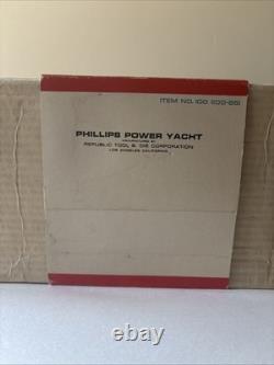VTG Phillips 66 Power Yacht Boat withBox Dock Parts Decals NEW Never Assembled