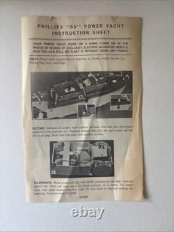 VTG Phillips 66 Power Yacht Boat withBox Dock Parts Decals NEW Never Assembled