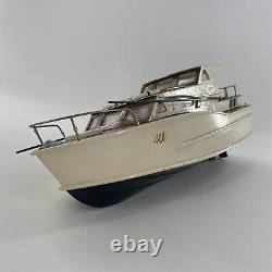 VTG RARE Jupiter 401 RC Leisure Boat Ship Wooden Model 17 FOR PARTS