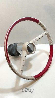 Vintage 15 Boat Steering Wheel Control with Dual Pulley Original Paint