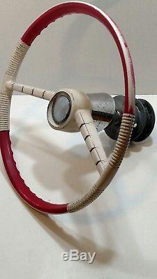 Vintage 15 Boat Steering Wheel Control with Dual Pulley Original Paint