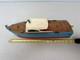 Vintage 16 Wooden Powered Boat For Restoration! Note Detail Parts