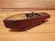 Vintage 1920's Mengel Playthings Miss America Mahogany Brass Wind-up Boat- Parts