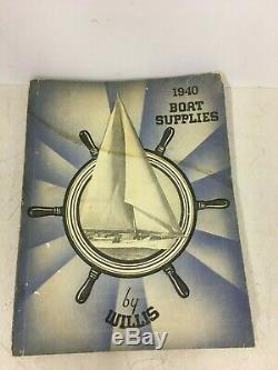 Vintage 1940 Boat Supplies By Willis Boating Nautical Parts Wood Boats Catalog