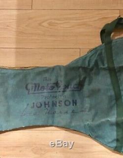 Vintage 1940's 50's Johnson Seahorse Outboard Canvas Carrying bag Moto pouch NOS