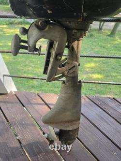 Vintage 1940's Martin 60 7.2 HP Outboard Boat Motor Serial C-75901 For Parts