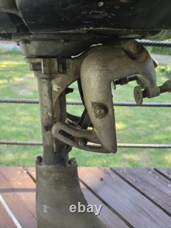 Vintage 1940's Martin 60 7.2 HP Outboard Boat Motor Serial C-75901 For Parts