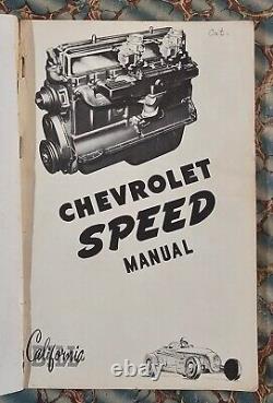 Vintage 1949 CHEVROLET SPEED MANUAL Inline Straight 6 Hot Rod Custom SIX old GM