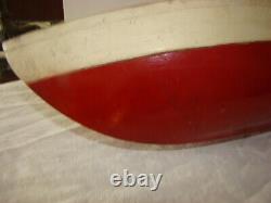 Vintage 1950'S Handmade Wooden Model Sailboat Pond Boat Parts 23 1/2 X 5 1/2