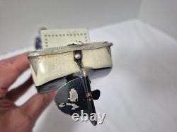 Vintage 1950's Plaything Japan Tin Wind Up Coast Guard Boat Works Missing Parts
