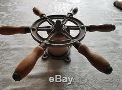 Vintage 1950's Wilcox Crittenden Outboard Motor Steering Wheel from Lyman Boat