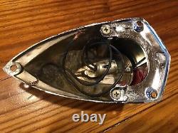 Vintage 1950s -1960s Boat Bow Light Wood Boat Parts Chrome Red & Green