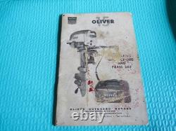 Vintage 1950s Oliver 15hp Model K Boating Instructions And Parts List Booklet