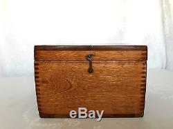 Vintage 1951 Wilcox Crittenden Ships Boat 6 Cast Bronze Marine Compass Wood Box