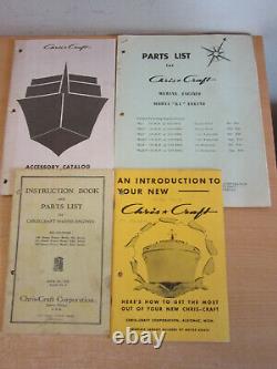 Vintage 1952 Chris Craft Boat Manual, accessory catalog Parts list for KL engine