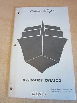 Vintage 1952 Chris Craft Boat Manual, accessory catalog Parts list for KL engine