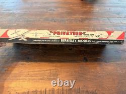 Vintage 1953 Berkeley Privateer Flying Boat Model Kit Balsa Wood Parts + Box